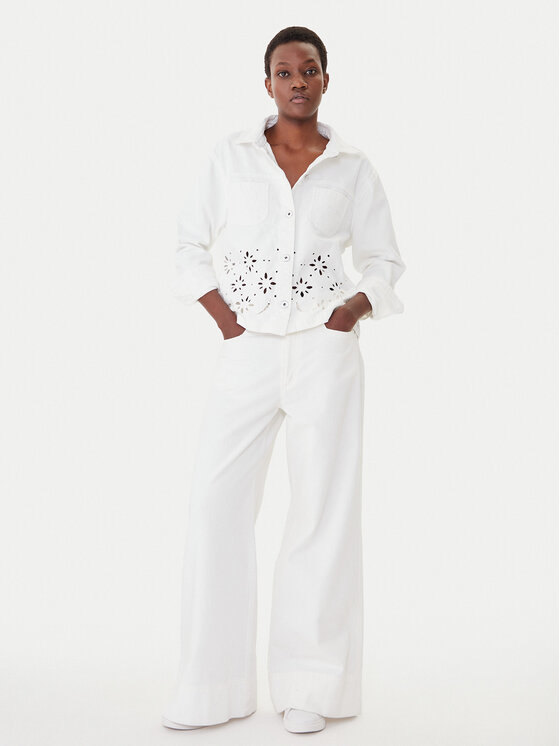 Morgan Morgan Giacca di jeans 252-VBRAD Bianco Regular Fit