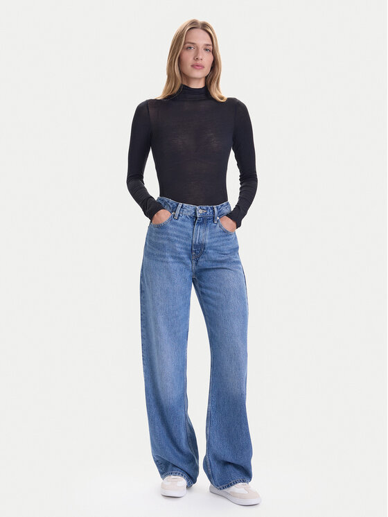 Hunkemöller Hunkemöller Bluza Intimate 302811 Črna Slim Fit