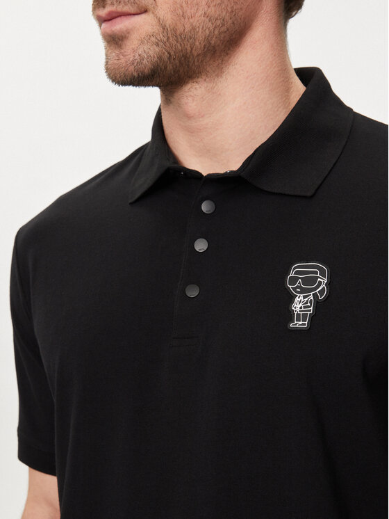 KARL LAGERFELD KARL LAGERFELD Polokošile 745023 542221 Černá Regular Fit