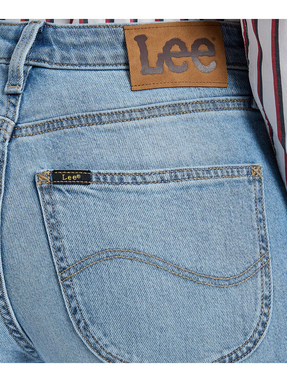 Lee Lee Jeansy 112385781 Niebieski Straight Leg