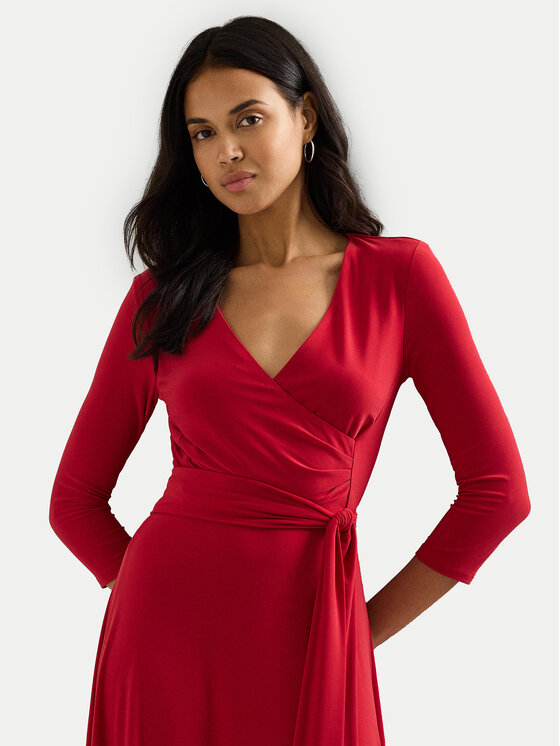 LAUREN RALPH LAUREN LAUREN RALPH LAUREN Vsakodnevna obleka 250769904040 Rdeča Regular Fit