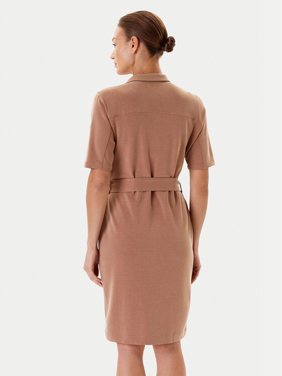 Tatuum Tatuum Φόρεμα πουκάμισο Zoe T2502.203 Μπεζ Regular Fit