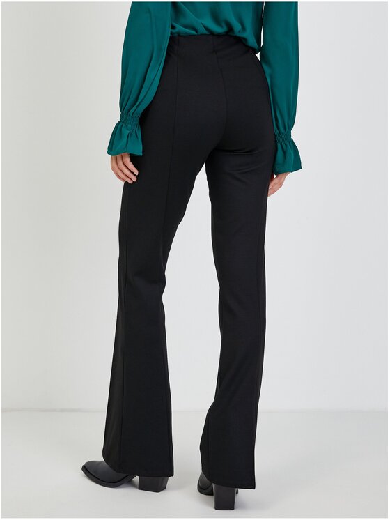 Orsay Orsay Spodnie damskie 354054-660000__XL Czarny Flared Fit