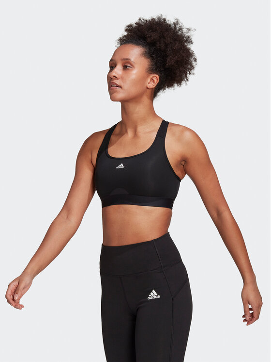 adidas adidas Špotni nedrček Powerreact Training Medium-Support Bra HC7489 Črna