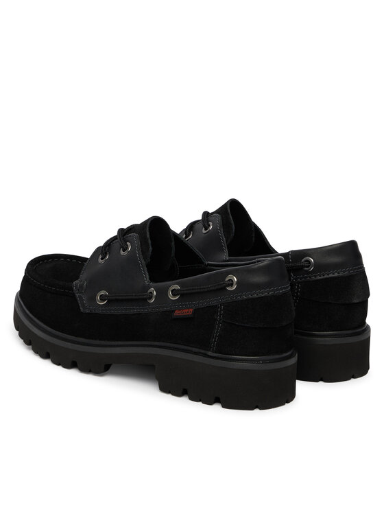Clarks Clarks Loafersy Cleyhill Boat 26186175 Czarny