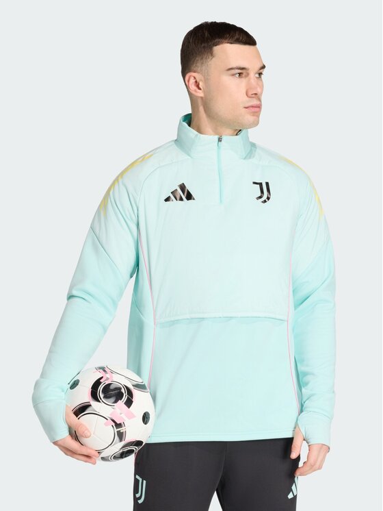 adidas adidas Bluza Juventus Tiro 25 Competition Winterized Turkusowy Regular Fit