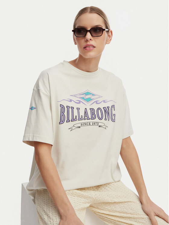 Billabong Billabong T-Shirt Wave Out EBJZT00481 Weiß Loose Fit