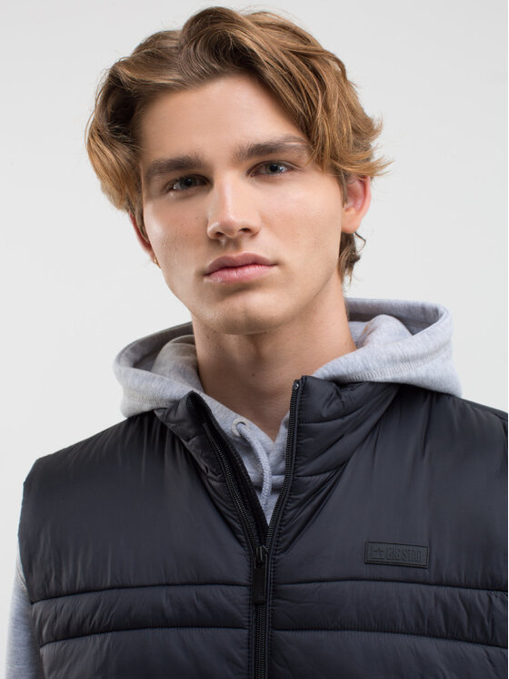 BIG STAR BIG STAR Kamizelka LEGELAN_906_130 Czarny Basic Fit
