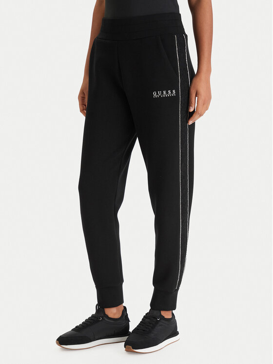 Guess Guess Pantaloni trening W6RB45 KBYE2 Negru Regular Fit