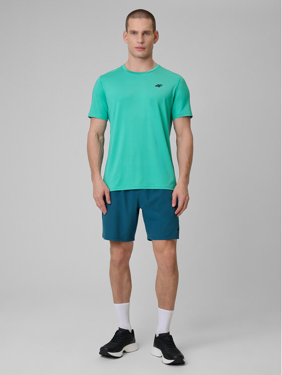4F 4F Koszulka techniczna MULTI ACTIVE Turkusowy Regular Fit