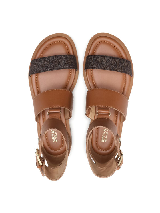 MICHAEL Michael Kors Sandales Amos Flat Sandal 40S1AMFP1L Marron • 