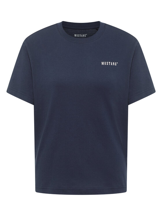 Mustang Mustang T-shirt Style Floris Blu scuro Regular Fit