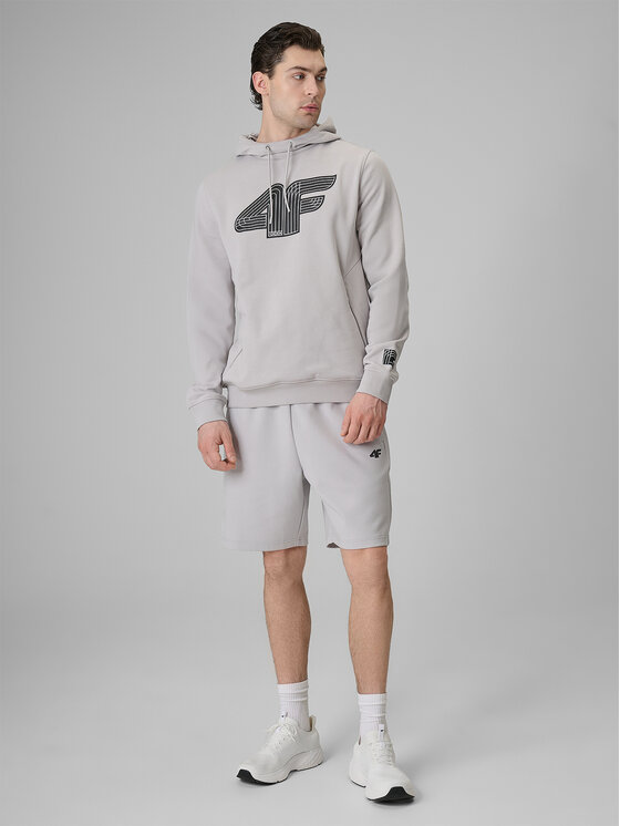 4F 4F Bluza COMMERCIAL 3 Szary jasny Regular Fit