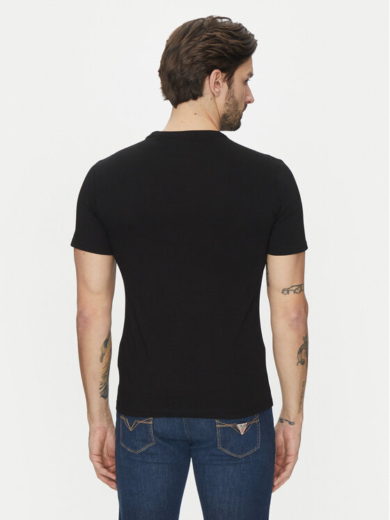 Guess Guess Tričko M5GI06I3Z14 Čierna Regular Fit
