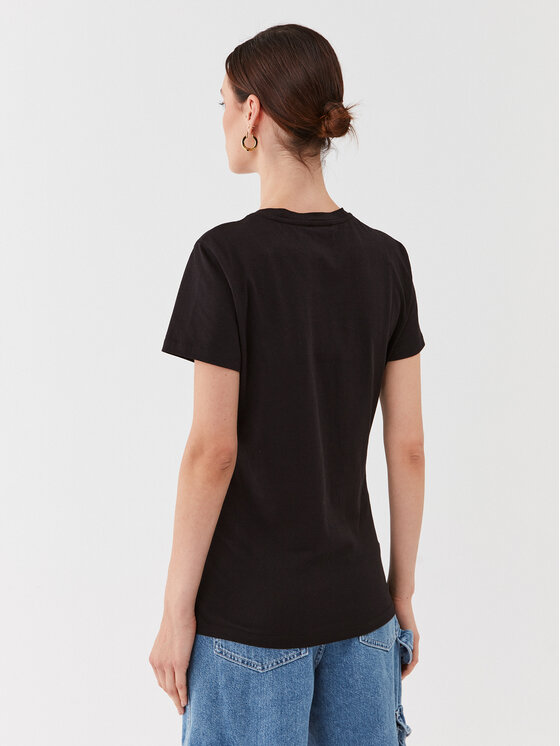 Liu Jo Liu Jo T-Shirt 5F3135 JS923 Czarny Regular Fit