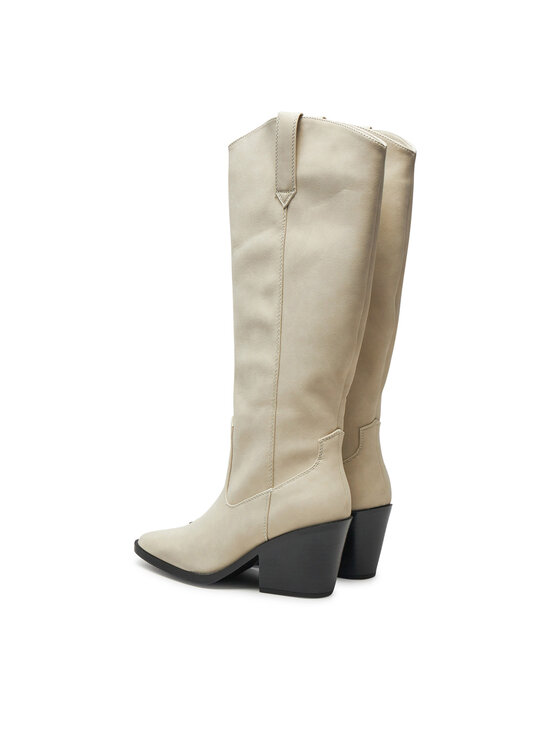 ONLY ONLY Cizme și botine cowboy 15329859 Écru
