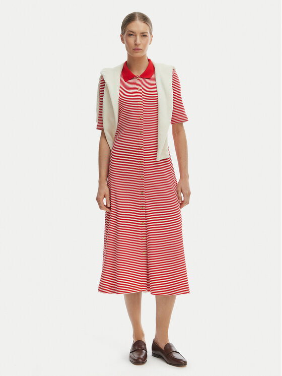 Tommy Hilfiger Tommy Hilfiger Igapäevane kleit WW0WW48776 Punane Regular Fit