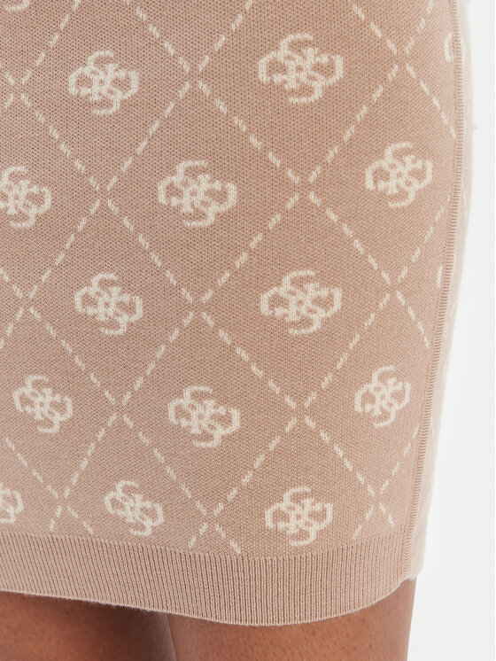 Guess Guess Spódnica ołówkowa W4BD0S Z3JD2 Beżowy Regular Fit