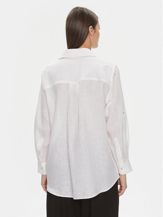 Marella Marella Camicia Racla 2413111104 Bianco Regular Fit