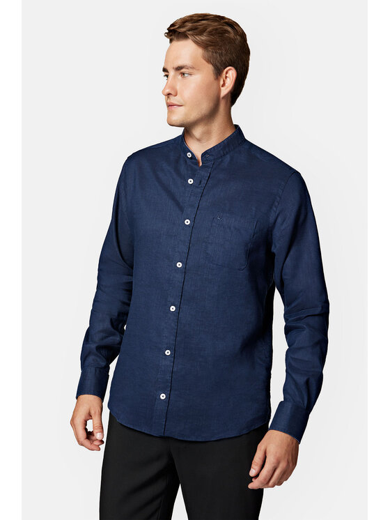 Lancerto Lancerto Koszula Julie KO073123000022 Granatowy Slim Fit