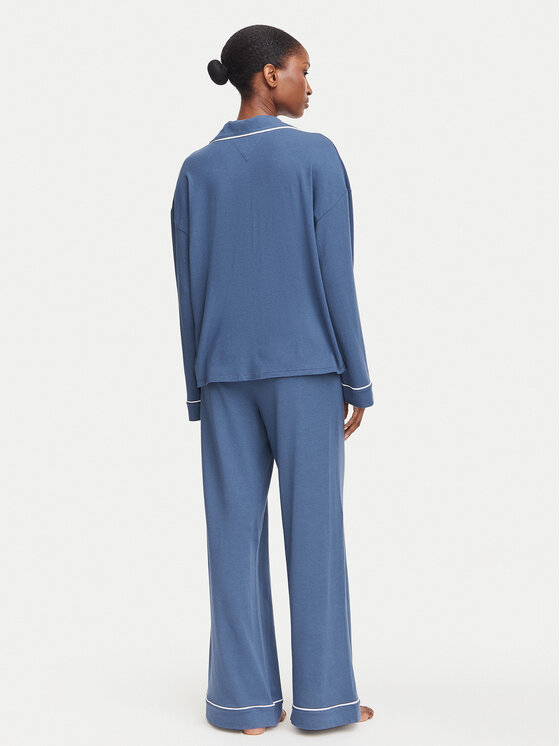 Tommy Hilfiger Tommy Hilfiger Pyžamo UW0UW06690 Modrá Regular Fit