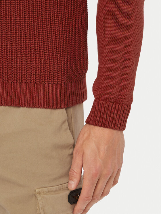 Aeronautica Militare Aeronautica Militare Sweter 262MA1571UL00409 Czerwony Regular Fit