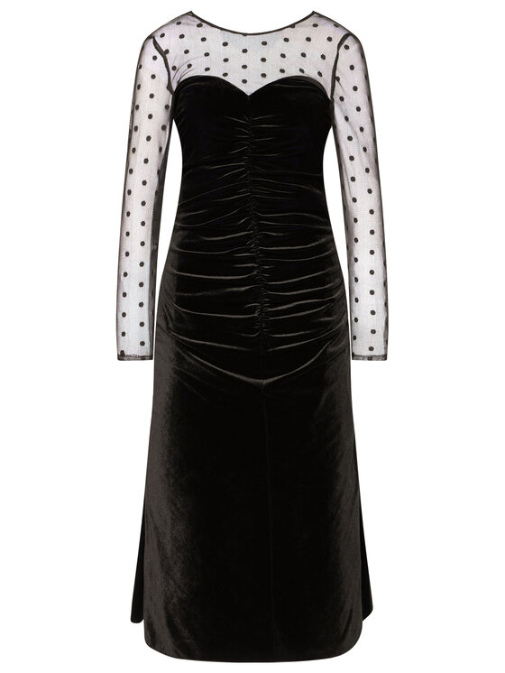 Nissa Nissa Официална рокля RS11739 Черен Slim Fit