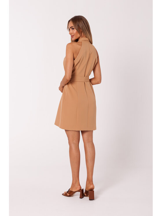 Made of Emotion Made of Emotion Letné šaty M747 Hnedá Premium Fit