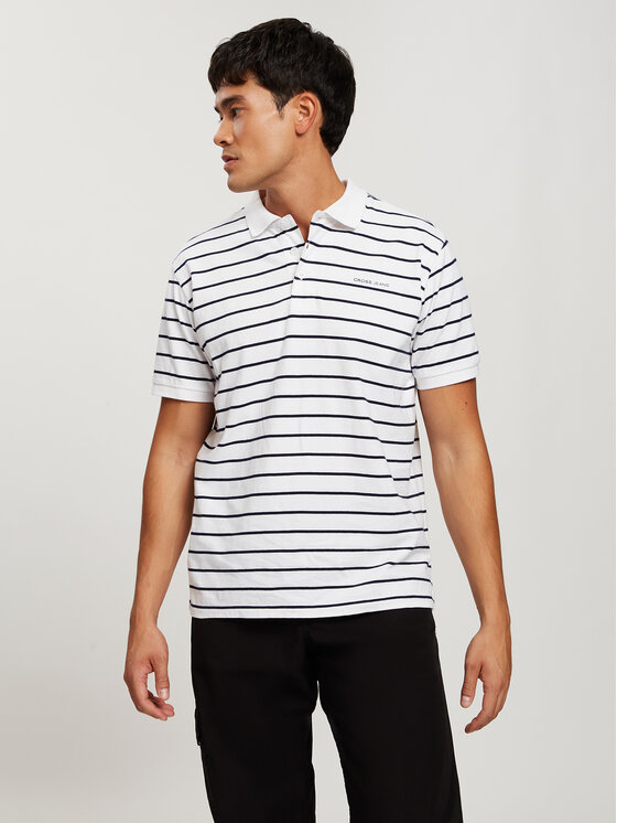 Cross Jeans Cross Jeans T-Shirt 16053-008 Biały Regular Fit