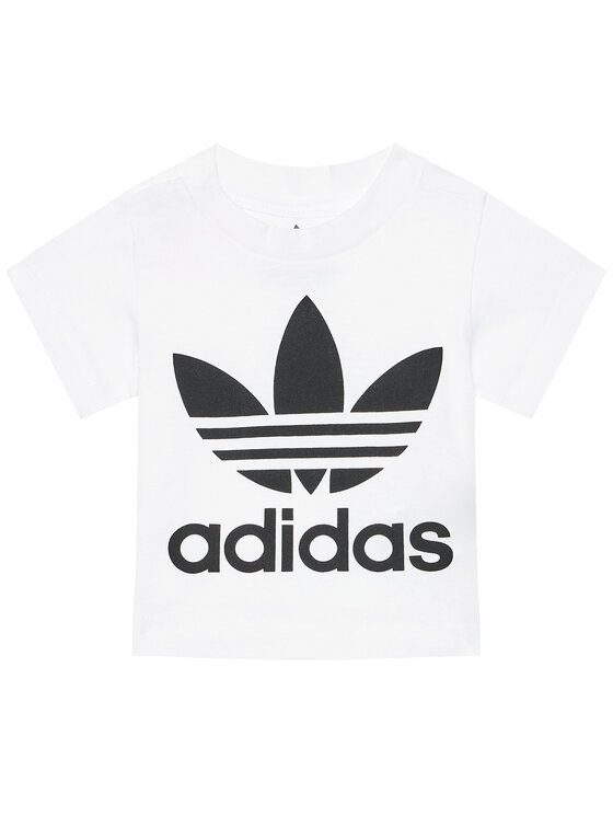 adidas Tricou Trefoil DV2828 Alb Regular Fit