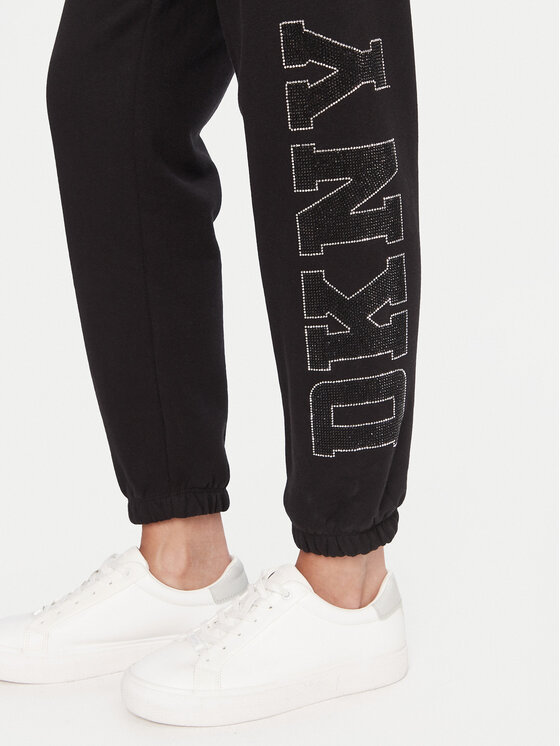 DKNY Sport DKNY Sport Spodnji del trenirke DP5P3737 Črna Regular Fit