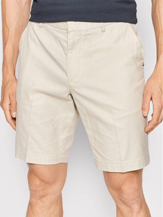 BOSS Boss Kratke hlače iz tkanine Slice 50468253 Bež Slim Fit