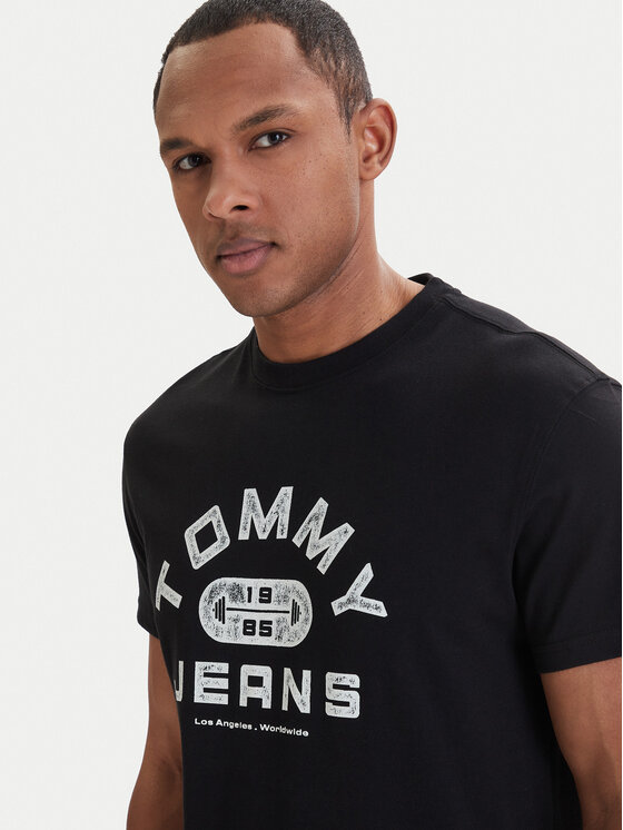 Tommy Jeans Tommy Jeans T-Shirt DM0DM22551 Černá Regular Fit