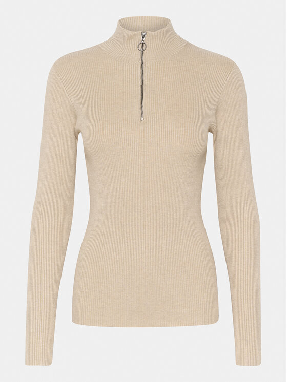 Kaffe Kaffe Džemperis Ellie 10508348 Bēšs Slim Fit