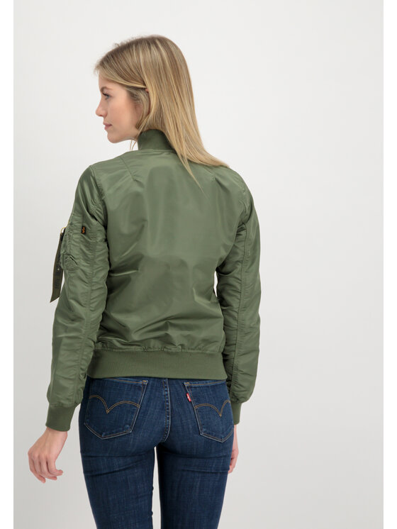 Alpha Industries Alpha Industries Kurtka bomber MA-1 VF Light Bomber Jacket Women Złoto bicolour Slim Fit