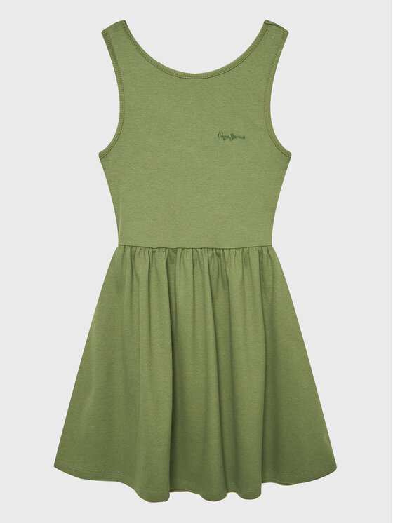 Pepe Jeans Pepe Jeans Vestito da giorno Godivay PG951588 Verde Regular Fit