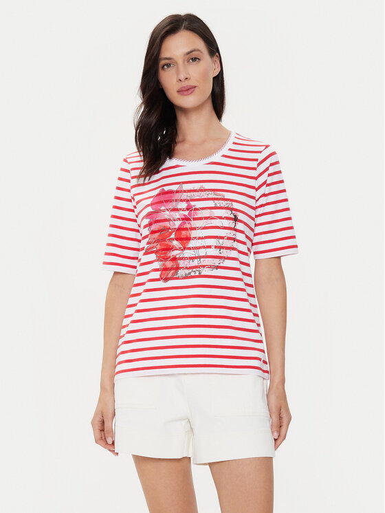 Olsen T-Shirt 11104807 Κόκκινο Regular Fit