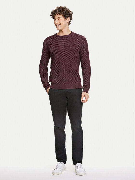 Lindbergh Lindbergh Pulover 30-804052 Rjava Relaxed Fit