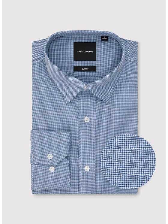 Pako Lorente Pako Lorente Koszula P25WF-1X-020 Granatowy Slim Fit