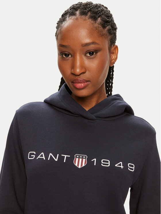 Gant Gant Pulóver Archive Shield 4200756 Sötétkék Regular Fit