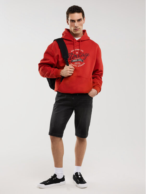BIG STAR BIG STAR Kurtka jeansowa PARKER Czarny Bermuda Fit