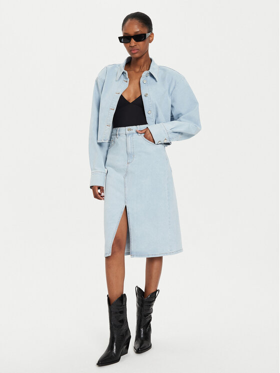 Gestuz Gestuz cămașă de blugi Denia 10909238 Albastru Regular Fit