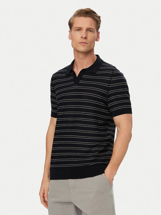 BOSS Tricou polo H-Narciso 50560483 Bleumarin Regular Fit