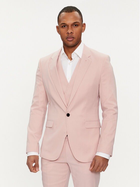 HUGO Hugo Öltöny Arti/Hesten 242 50526868 Rózsaszín Extra Slim Fit
