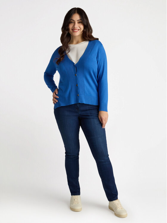 Fiorella Rubino Fiorella Rubino Cardigan M410L007771N024 Turchese Regular Fit