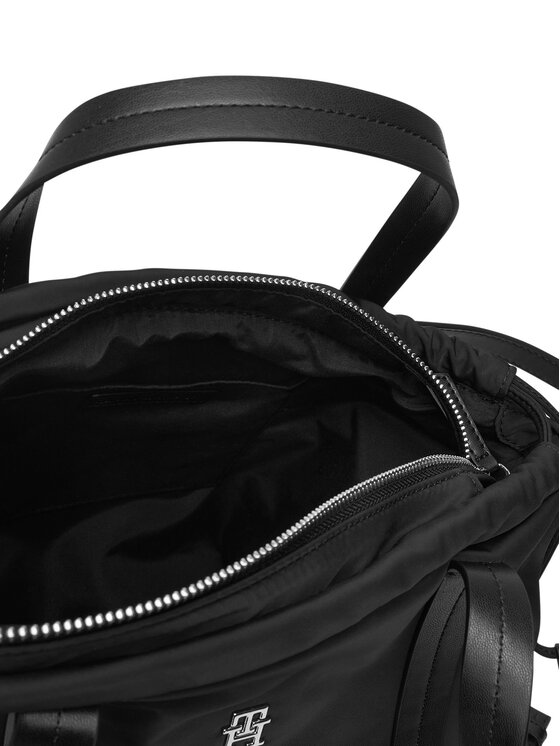 Tommy Hilfiger Tommy Hilfiger Plecak Th Soft Nylon Tote/Backpack AW0AW19029 Czarny