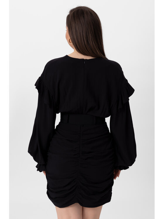 LAURELLA LAURELLA Sukienka codzienna 4UL028 Czarny Regular Fit