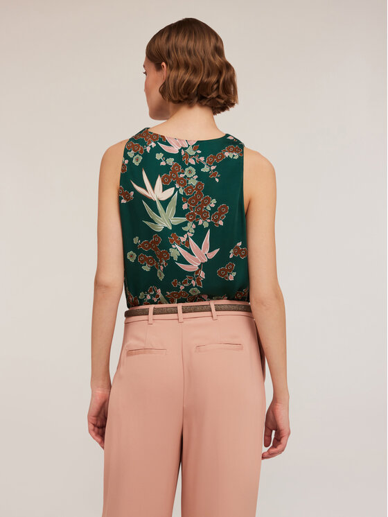 Motivi Motivi Top D606Q000460N0S5 Verde Regular Fit