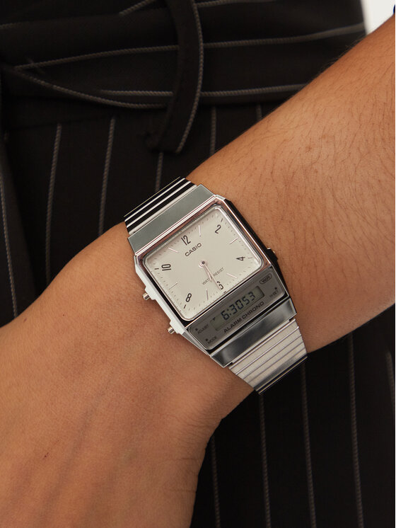 Casio Casio Orologio Vintage Edgy AQ-800E-7A2EF Argento