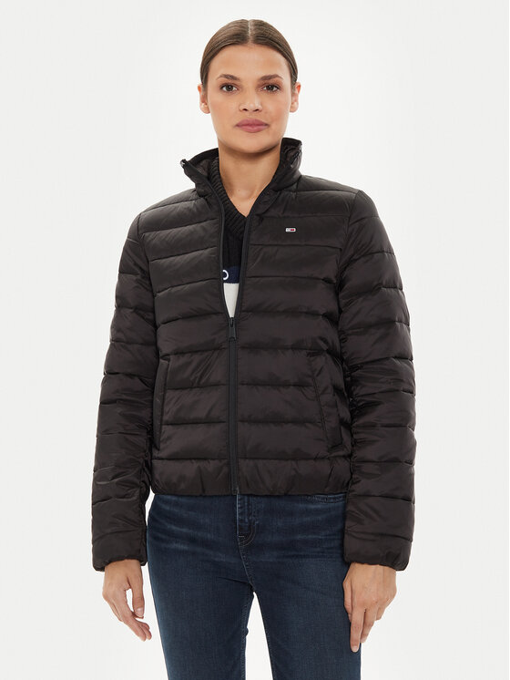 Tommy Jeans Geacă din puf DW0DW17746 Negru Regular Fit